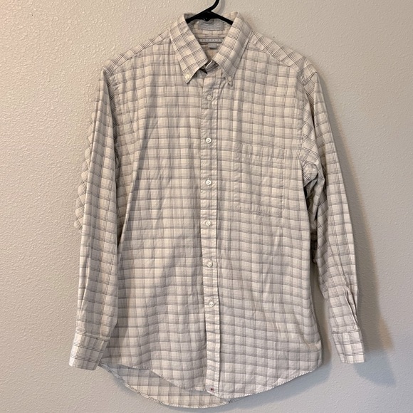 Men's Hathaway Button Down Dress Shirt Size 15-32 - Picture 1 of 8